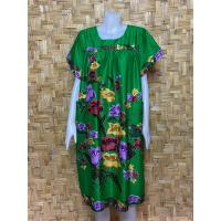 ราคา ชุดกระโปรง ชุดนอน ชุดอยู่บ้าน แขนสั้น ผ้าปาเต๊ะ สีสันสดใส ใส่สบาย ไม่ตกสี ขนาดฟรีไซร์ (22169137961)