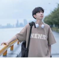 ราคา FARUILINE STORE เสื้อยืดผู้ชาย Oversize ทรงหลวม พิมพ์จดหมาย แฟชั่นเกาหลี สไตล์ INS (22198510147)