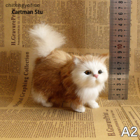 ราคา Chitengyefine จำลองของเล่นตุ๊กตาแมวน่ารักที่เต็มไปด้วยโมเดลแมวนุ่มๆสัตว์สมจริงสำหรับวันเกิดของเด็กเด็กผู้หญิงวาเลนไทน์ของขวัญวัน Vn (22125513112)