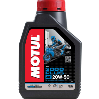 ราคา น้ำมันเครื่อง MOTUL 3000 PLUS 20W 50 0 8 ลิตร สำหรับเครื่อง 4 จังหวะ 1 liter Motul 3000 plus 20W 50 (22097560270)