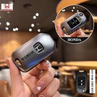 ราคา ปลอกกุญแจรถยนต์ แบบพับได้ สําหรับ Honda ซองกุญแจ สำหรับ JAZZ HRV CRV CITY BRIO CIVIC เคสกุญแจ jazz gk เคสกุญแจรถ civic fb พวงกุญแรถยนต์ honda (22257642817)