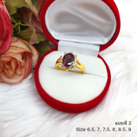 ราคา แหวนทองฝังพลอย เบอร์ 6 5 7 7 5 8 8 5 9 ทับทิม โกเมน แซฟไฟร์ บุษราคัม มกรกต หุ้มเศษทองแท้เยาวราช (16739631160)