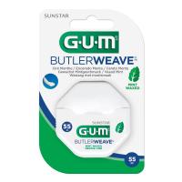 ราคา GUM Dental Floss Mint 1855 กัม ไหมขัดฟัน เคลือบรสมินท์ ความยาว 60 หลา 1 ชิ้น 09890 (18088390208)