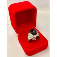 ราคา แหวนเงิน พลอยทับทิมสีแดง พลอยบุษราคัมสีเหลือง พลอยหินหยกพม่า พลอยหินตาเสือ ด้านข้างพญาครุฑ ช่วยเสริมพลังอำนาจ โชคลาภ ความอุดมสมบูรณ์ มั่งคั่งร่ำรวย (22059884071)