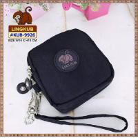 ราคา Lingkub9926 ขนาด4นิ้ว กระเป๋าสตางค์แบบมีสายคล้องมือ กระเป๋าผู้หญิง มี2ช่องซิป (22183203117)