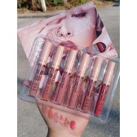 ราคา เซ็ตลิป โทนนู๊ดNude 6แท่ง6สี เพียง89 เนื้อลิปจุ่มแมท บางเบาสมูท ทาแล้วติดทน ไม่หนักปาก (21379224464)