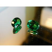 ราคา พลอย columbiaโคลัมเบีย Green Emerald มรกต very fine lab made OVAL shape 8X6 มม mm 2 55 กะรัต carats 2 เม็ด carats รูปรูปไข่ พลอยสั่งเคราะเนื้อแข็ง (11081919631)