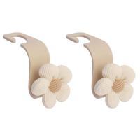 ราคา 2PCS Car Hook Cute Flower Car Seat Hanger Hooks Behind seat Accessories Organizer Hook Bags Clothes Sundries Hanger Clip (21524518001)