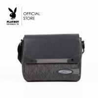 ราคา Playboy Journey Mens Bag กระเป๋าสะพายข้างผู้ชาย รุ่นST B242PBM274 BLดีไซน์ทรงIPADสกรีนโลโก้อักษรสามเหลี่ยมสีกรม (22093881286)