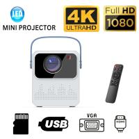 ราคา T2 Mini โปรเจคเตอร์ โปรเจคเตอร์มินิ 1080P Android โปรเจคเตอร์ดูหนังแบบมินิ WIFIมีลำโพง projector 4K HD Bluetooth (22184354174)