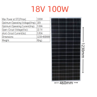 ราคา แผงโซลาร์เซลล์ monocrystalline solar cell 6V 18V 10W 15W 20W 30W 50W 80W 100W (21848572244)