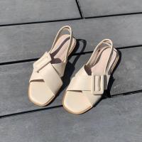 ราคา onne project CROSSCROSS SANDALS รองเท้าแตะประดับหัวเข็มขัด มีสายรัดส้น นุ่มสบาย PRE ORDERบางไซส์ (16552572744)