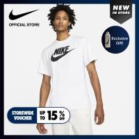 ราคา Nike Mens Nsw Icon Futura French Tee White (22157517170)
