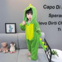 ราคา ทารกขนแกะปะการังชุดนอนฤดูใบไม้ร่วงฤดูหนาว Romper เด็กไดโนเสาร์เสื้อผ้าฤดูหนาวหนาผ้าสักหลาดถุงนอนเด็กเล็ก (21421635027)