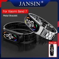 ราคา สาย สำหรับ Xiaomi Mi Band 7 สายรัดสแตนเลสของ สายโลหะ Xiaomi Mi Band 7 สายนาฬิกาสำรอง สร้อยข้อมือสายรัดข้ ฟิล์มกันรอย ฟิล์ม (14907583844)
