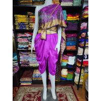 ราคา ชุดไทยสไบอินเดีย โจง สไบ (21837862244)