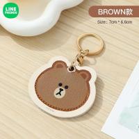 ราคา ผู้ถือบัตรเข้าใช้ Line Friends ของแท้ 100 หนัง PU แบบพกพา ป้องกันรอยขีดข่วน ป้องกันการถู LFB108 (22217702259)