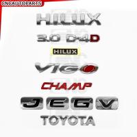 ราคา โลโก้ TOYOTA HILUX VIGO ติดท้าย กระบะ J E G V CHAMP ตัวหนังสือติดฝาท้าย (21362302769)