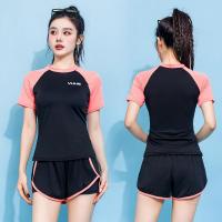 ราคา ชุดว่ายน้ำ ทูพีช กางเกงขาสั้น ชุดว่ายน้ำ รุ่นใหม่ สีดํา สไตล์สปอร์ต มีความยืดหยุ่นดีมาก 0191 (21415553136)
