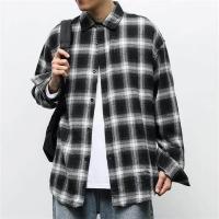 ราคา VANAQ เสื้อเชิ้ตแขนยาวลายสก็อตสำหรับผู้ชายเสื้อแฟชั่นชุดเดรสใส่กลางวัน Ruffian (11988534184)