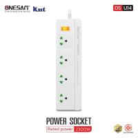 ราคา ปลั๊กไฟ ONESAM รุ่น OS U14 PLUGTHAI เต้ารับ 4 ช่อง 2300W มีสวิตซ์ ยาว 25 เมตร สีขาว (21326781577)