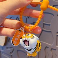 ราคา YAHURO สัตว์สัตว์สัตว์ โซ่กุญแจเสือ Panghu การ์ตูนลายการ์ตูน จี้รูปเสือ ของขวัญน่ารักๆ ตุ๊กตาเสือเสือ พวงกุญแจเสืออ้วน จี้ห้อยกระเป๋า (22211669220)