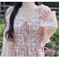 ราคา เสื้อคาร์ดิแกนกันแดดสำหรับผู้หญิงเสื้อคลุมไหล่ตัวเล็กแมตช์ตัวนอกแบบสั้นแขนยาวทรงกระดิ่งชายระบายแบบบางเสื้อคลุมพร้อมกระโปรงสายเดี่ยวสำหรับฤดูร้อน (21881827931)