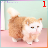 ราคา ตุ๊กตาขนกระต่าย Senia สำหรับเด็กของเล่นแมวผ้ากำมะหยี่ยัดนุ่นการตกแต่งบ้านตุ๊กตาแมว Kado Mainan Bayi (21095231782)