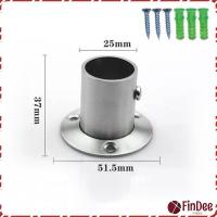 ราคา FinDee ตัวรับราว บล๊อครับราว แป้นยึดราว สแตนเลส กลม 16มม 19มม 22มม 25มม 32 มม สำหรับตู้เสื้อผ้า ราวผ้าม่าน Closet Rod Brackets (22138635857)