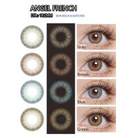 ราคา คอนแทคเลนส์ ขนาดกลาง Blue Green Angel French Luxzylens (18172863260)