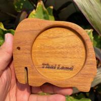 ราคา จานรองเเก้ว ที่วางเเก้วรูปช้าง งานไม้ชิ้นเดียว THAILAND HONRYWOODS ขนาดสินค้า 11 10 1 5 เซนติเมตร (22050850522)