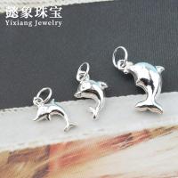 ราคา อุปกรณ์เสริมเงินแท้ S925จี้เงินปลาโลมาน้อยสามมิติผิวเงาเงินแท้จี้เงินสร้อยข้อมือเงิน DIY ทำด้วยมือเครื่องประดับ (7865635171)