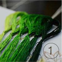 ราคา ไหมปัก เส้นไหมแท้ไล่โทนสี ชุดละ6สี (16715854868)