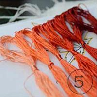 ราคา ไหมปัก เส้นไหมแท้ไล่โทนสี ชุดละ6สี (16715854872)