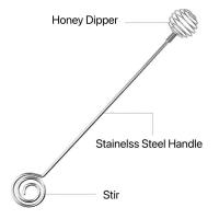 ราคา ขายดี304สแตนเลสไม้ตักน้ำผึ้งช้อนจุ่มที่กวนให้เข้ากันไม้จุ่มน้ำผึ้งสั่งทำ (21980042489)