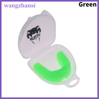 ราคา Wangzhansi อุปกรณ์มวยสากลคาราเต้รักบี้ผ้าปิดปากกีฬาฟันยางอุปกรณ์กันกระแทกฟันฟันเด็กผู้ใหญ่ (20801221397)