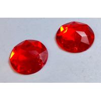 ราคา ตานาค สีแดง ตาพญานาค พลอยกลมแดง พลอยกลมมีรู คริสตัลกลม คริสตัลแดง เพชรก้นแบน พลอยก้นเรียบ พลอยก้นแบน (1887796802)