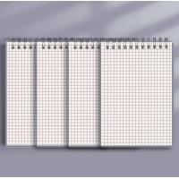 ราคา สมุดโน้ตสันห่วงด้านบนขนาดA6A5และB5มี3แบบ เส้นแนวนอน เส้นกริดและพื้นว่าง ปกพลาสติกขาวขุ่น จำนวน80หน้า (21520290664)