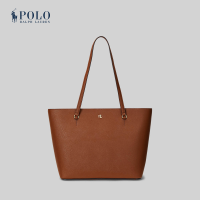 ราคา Polo Ralph Lauren กระเป๋าผู้หญิง Crosshatch Leather Medium Karly Tote รุ่น WALRBAG0G620244 สีน้ำตาล (21846471600)