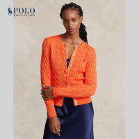 ราคา Polo Ralph Lauren เสื้อคาร์ดิแกนผู้หญิง Cable Knit Cotton Crewneck Cardigan รุ่น WMPOSWENDW20234 สีส้ม (21846710130)