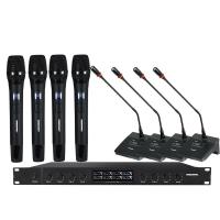 ราคา ไมค์ ลอย ไร้ สาย 8 Channel ไมค์ลอยไร้สาย การประชุม ไมค์ลอยไร้สาย UHF ชุดไมค์ไร้สาย Wireless Micมือถือ ไมโครโฟน or เดสก์ท็อป ไมโครโฟน For 100m 328ft (22276250530)