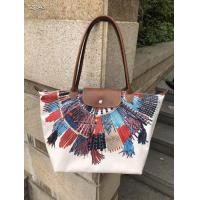 ราคา 100 Authentic longchamp Le Pliage Collier Massai Limited Edition Waterproof nylon dumpling bag Shoulder Bags long handle Medium size L2605655B51 Beige color made in france (21954645830)