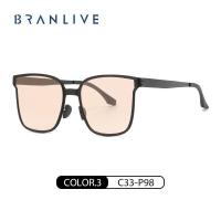 ราคา BRANLIVE DC แว่นกันแดด Slim Metal Polarized Luxury แว่นตา แฟนซี (21616576826)