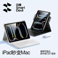 ราคา SmartDevil iPad Keyboard Case for iPad Pro iPad Air iPad Air 5 Air 4 iPad 10th Gen iPad 7th 8th 9th Gen 11 13 10 9 10 2 inch iPad 2024 720 rotation Cover with Pen Slot Tablet Case Smart Wireless Bluet