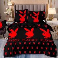 ราคา ผ้าปูที่นอนลายเพลย์บอย ผ้านวมเพลย์บอย ชุดเครื่องนอนเพลย์บอย PLAYBOY 6 ชิ้น มีทุกขนาด 3 3 5 5 6 ฟุต (19509730290)