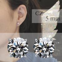 ราคา IMAGIE ต่างหูเพชร Cz Hearts Arrows ต่างหูคริสตัล SWAROVSKI 3 10mm (22298771401)