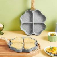 ราคา กระทะทอดไข่ Nonstick รูปหัวใจ 4 ถ้วยความร้อนสม่ำเสมอแพนเค้กกระทะพร้อมที่จับสำหรับห้องครัว (22074972909)