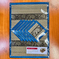 ราคา แผ่นรองจาน รองแก้วน้ำ ที่รองจาน ที่รองแก้ว แบบ 6 ที่ ทำจากเสื่อกก ทำความสะอาดได้ ของแต่งบ้าน ราคาถูก (16601562441)