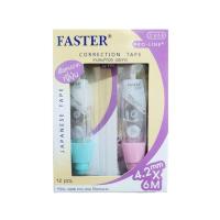 ราคา ยกกล่อง 12 ชิ้น เทปลบคำผิด faster ขนาด 4 2 มม 6 มม ยาว 6 เมตร รุ่น C648 และ C650 ไส้เทปลบคำผิดฟาสเตอร์ เทปลบคำผิดฟาสเตอร์ เทปลบ faster refill correction tape (20268394432)