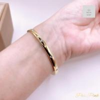 ราคา กำไลข้อมือแม่ลูกสีทองฝังเพชรเว้นระยะ รอบกำไล มีให้เลือกสองขนาด 18 cm19cm (21417694910)